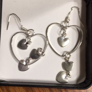Silver earrings